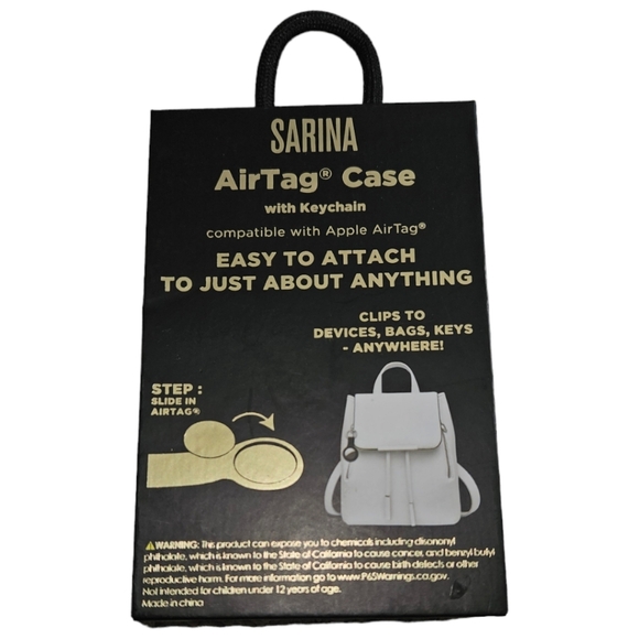 NWT Sarina Apple Airtag Case W/ Keychain - Picture 2 of 2